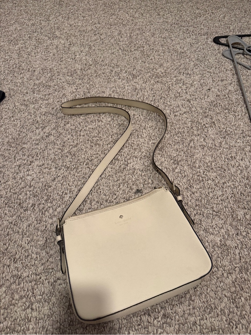kate spade Cream Leather Crossbody Bag